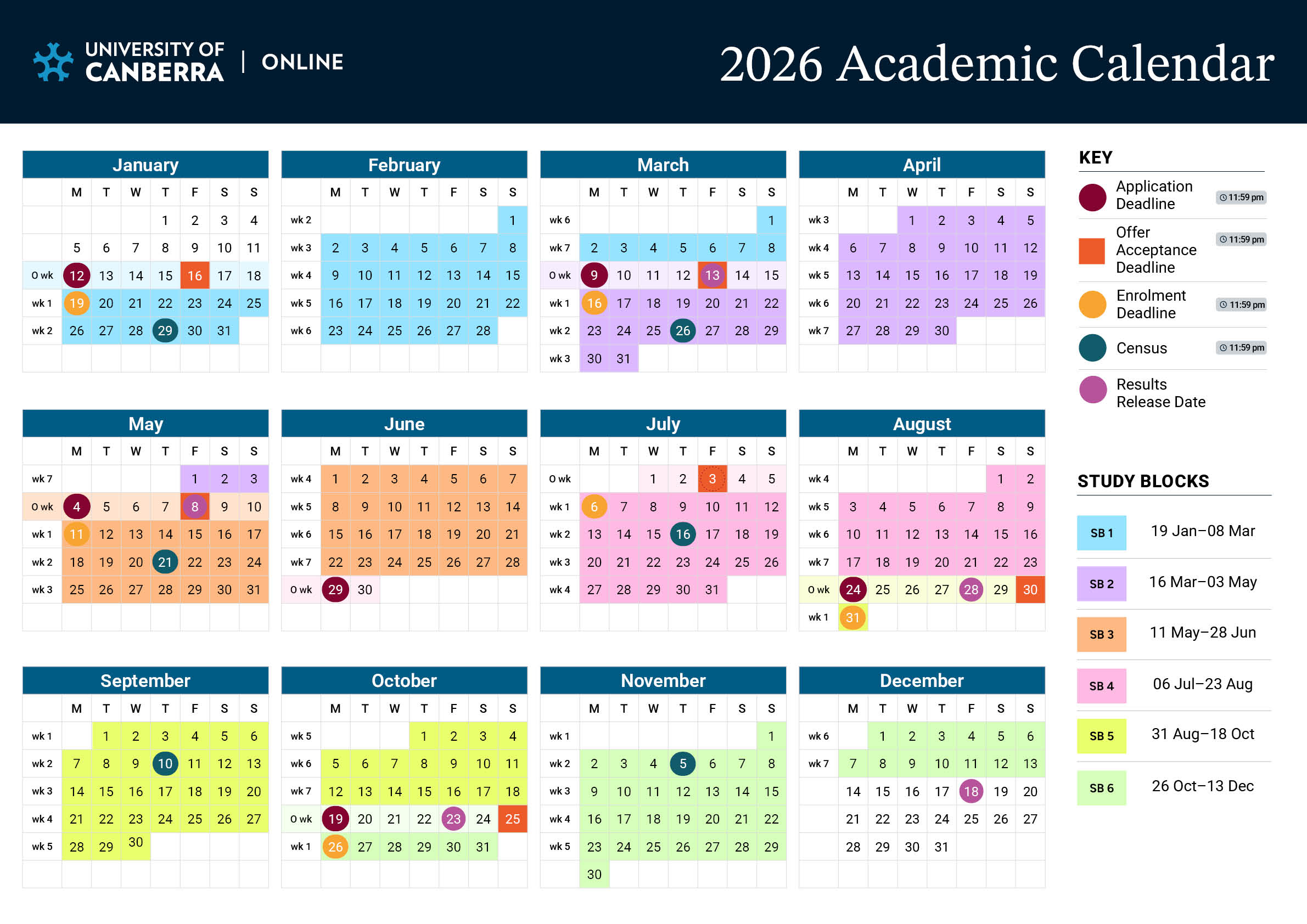 2026 Academic Calendar